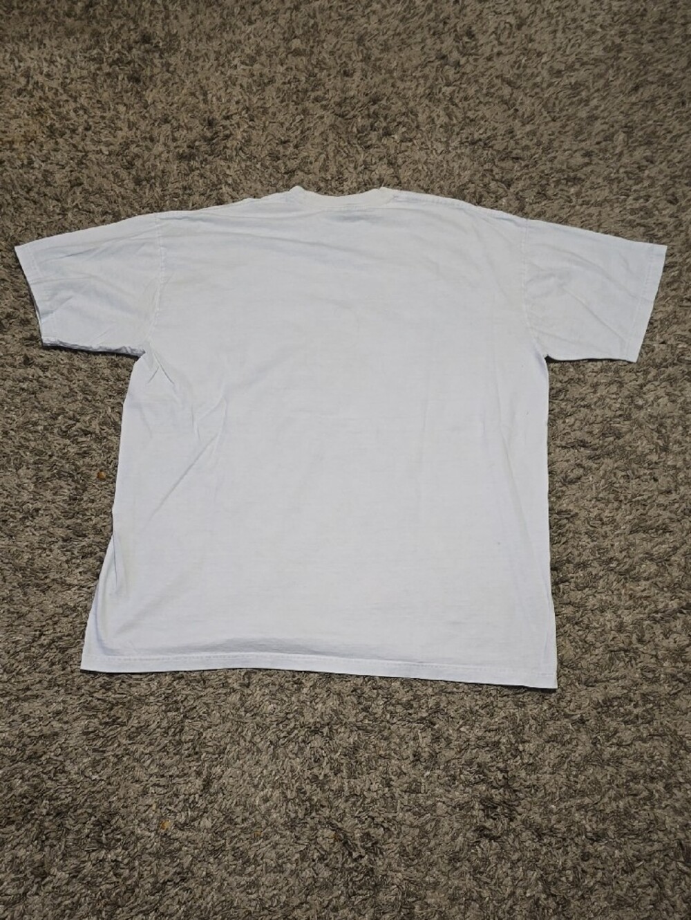 White Short-Sleeve Paisley Print Tee in Blue - Picture 4 of 5